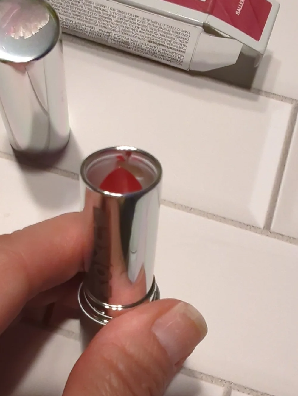 Buxom Full Force Red Plumping Lipstick in Shade Baller NEW